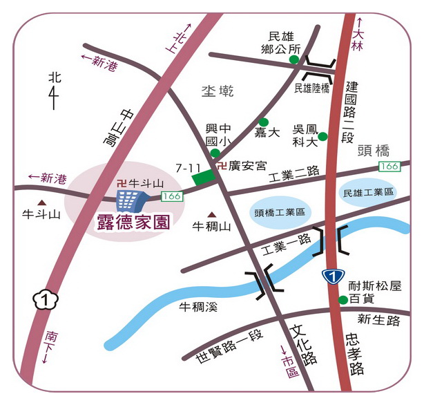 露德日照交通路線圖
